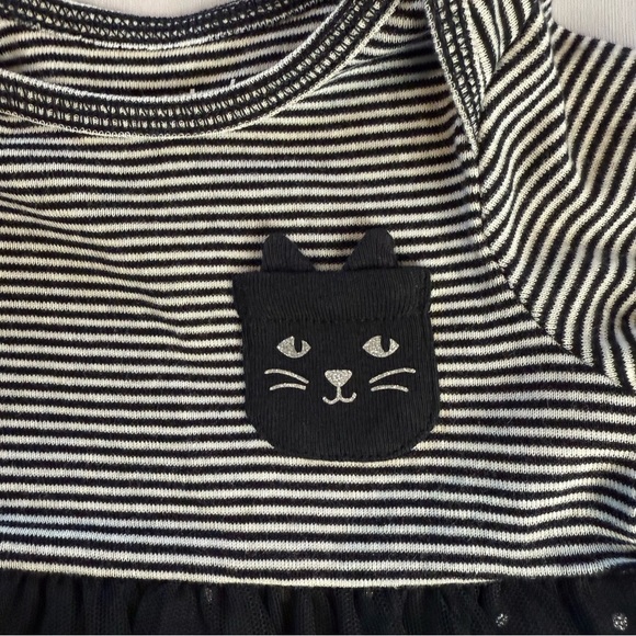 Carter's Halloween Dress Child of Mine Black White Baby Girl 2-Piece Sz 0-3 Mo. - Picture 2 of 11